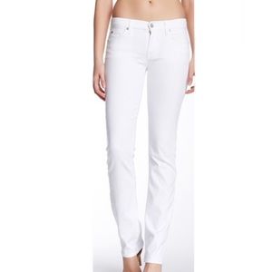 7 For All Mankind White Jeans